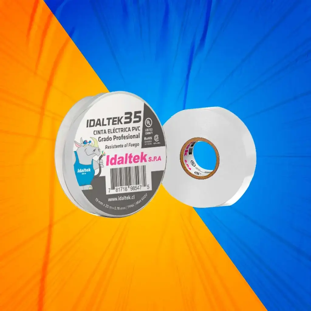 CINTA 35 19MM 20M BLANCA IDALTEK