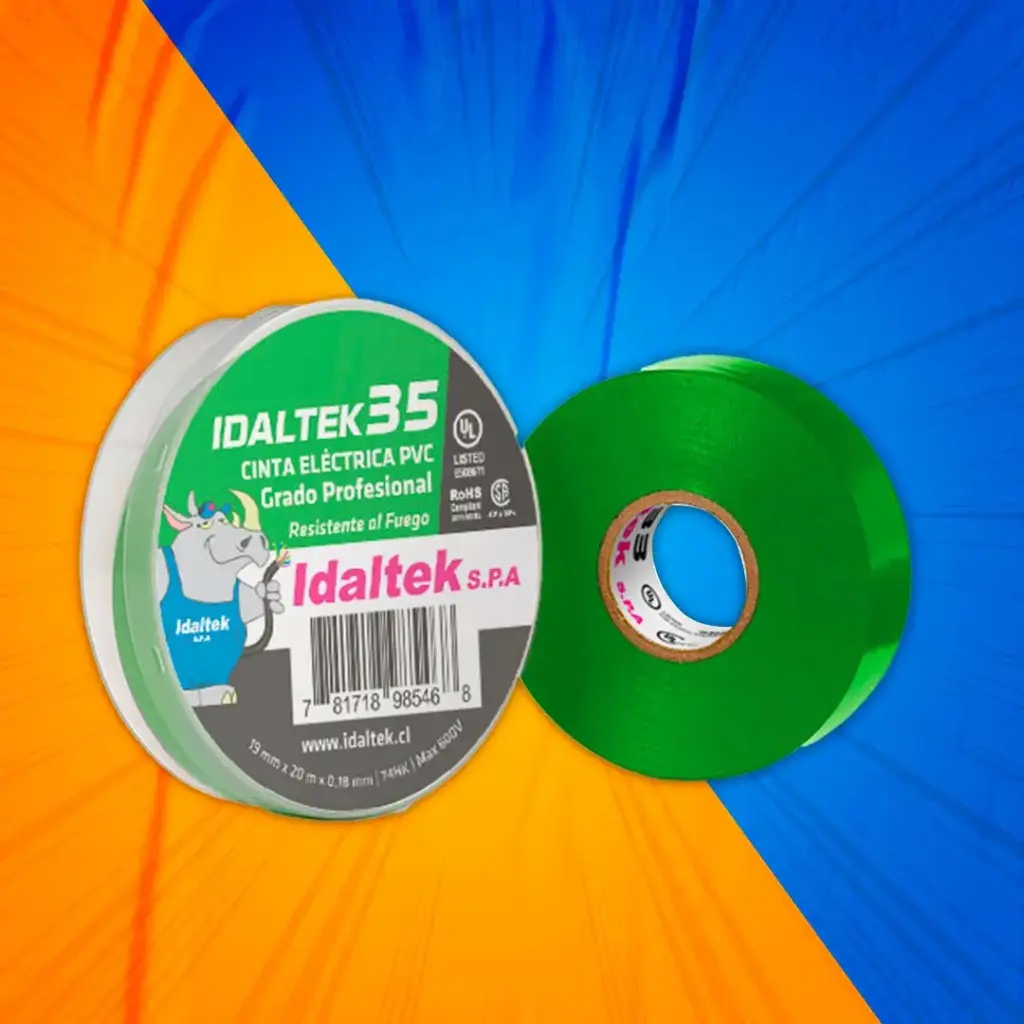 CINTA 35 19MM 20M VERDE IDALTEK