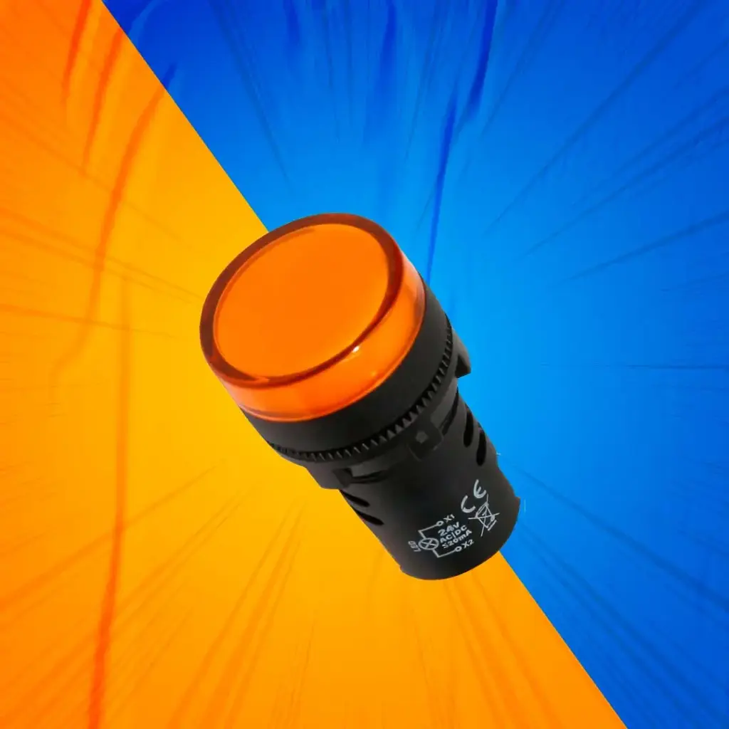 LÁMPARA PILOTO AMARILLA 22MM 220V AC ENERLUX