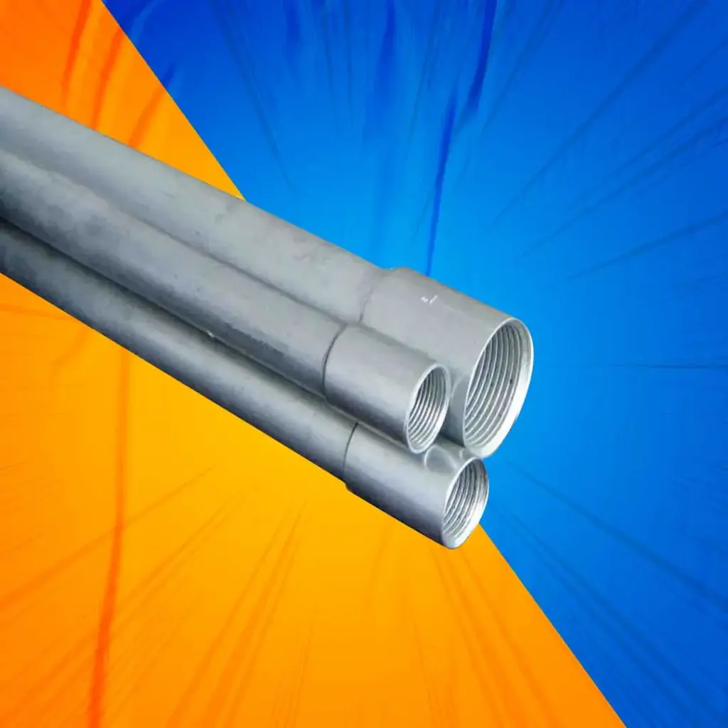 TUBO GALVANIZADO 20MM 3MT C/COPLA ENERLUX