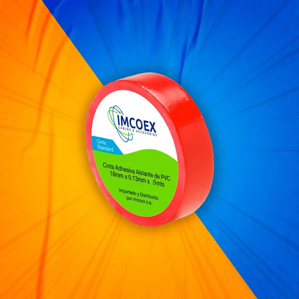 CINTA PVC 5M ROJA IMCOEX