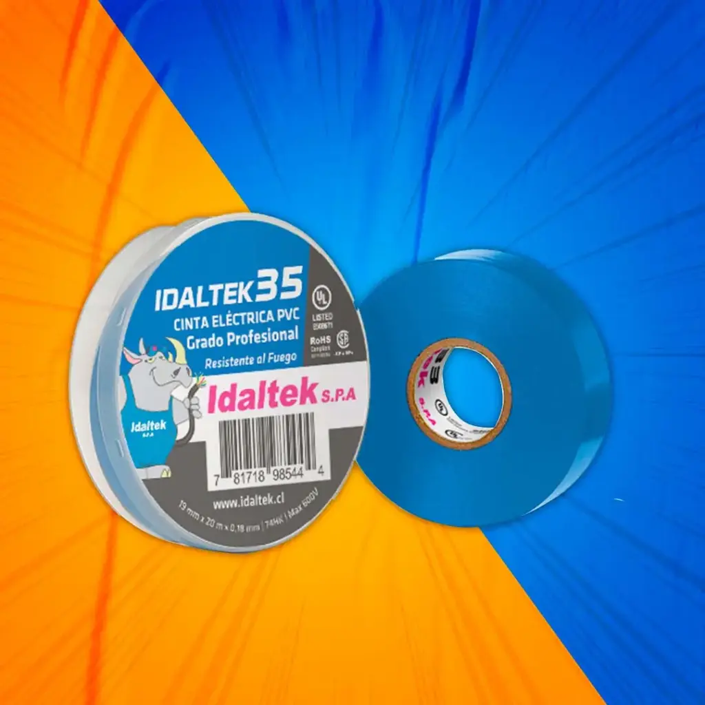 [035020-4] CINTA 35 19MM 20M AZUL IDALTEK