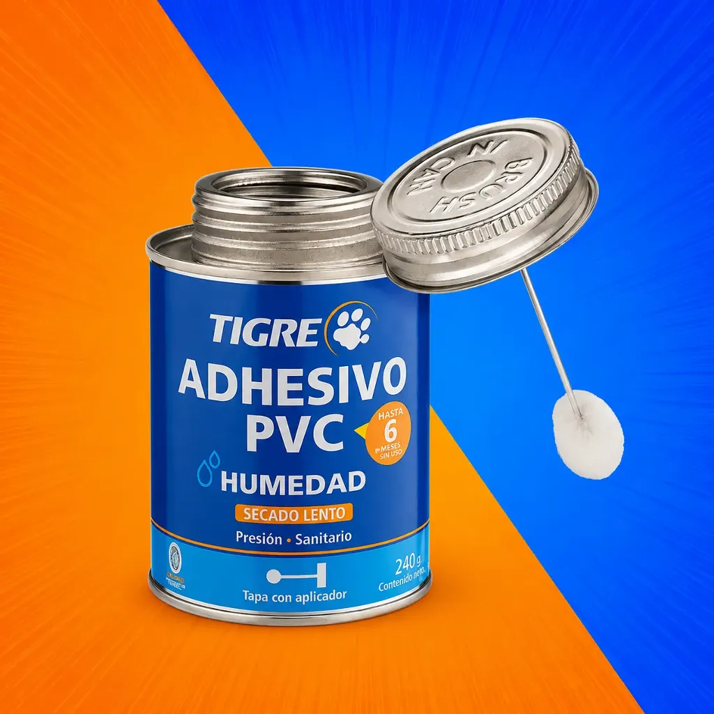 ADHESIVO PVC HUMEDAD 240CC TIGRE