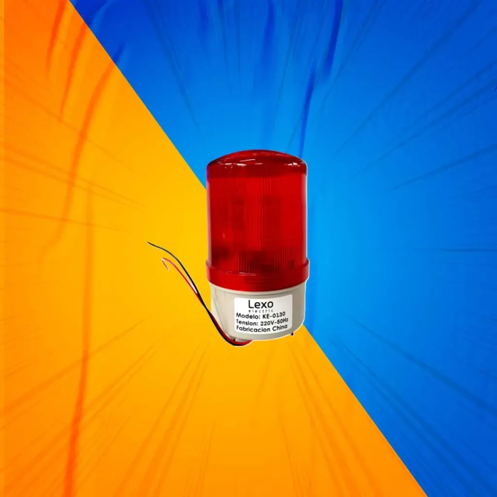 BALIZA GIRATORIA LED ROJA 220V KE-0130 LEXO