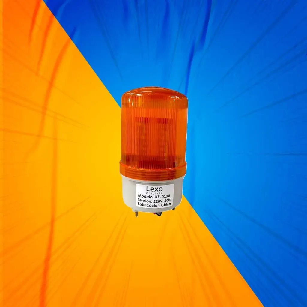 BALIZA GIRATORIA LED AMARILLA 220V KE-0130 LEXO