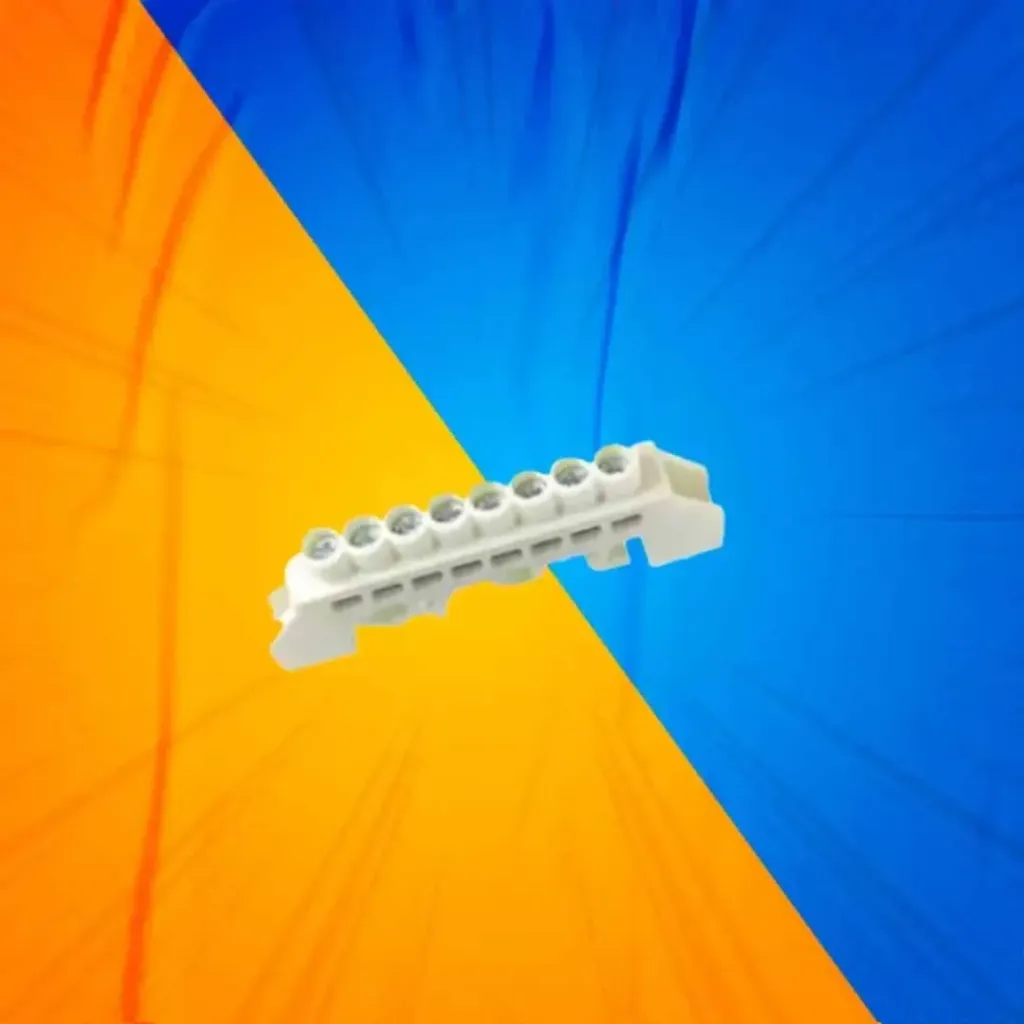 [300527] BARRA CONEXION R/DIN 8P BLANCA ENERLUX