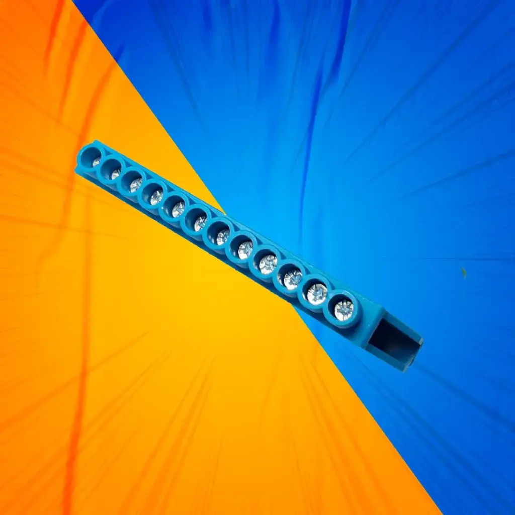 BARRA CONEXION R/DIN 12P 6MM AZUL ENERLUX
