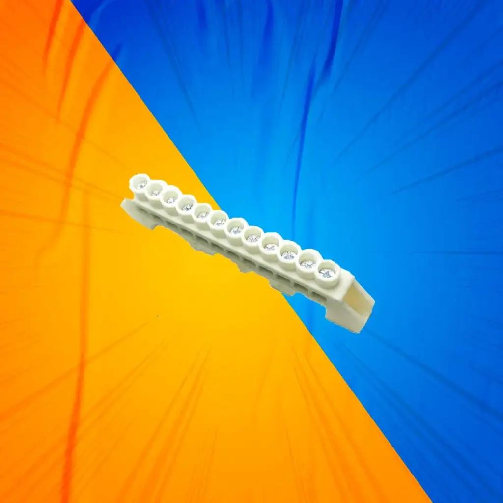 [300537] BARRA CONEXION R/DIN 12P 6MM BLANCA ENERLUX