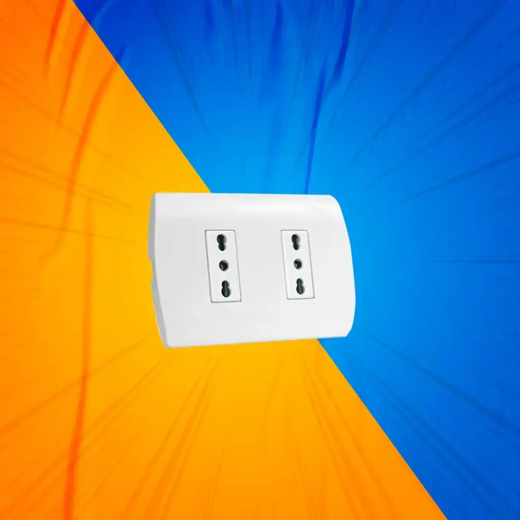 ENCHUFE DOB EMB 2P+T 10A BCO MEC