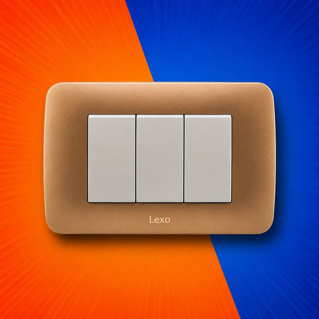 INTERRUPTOR 9/32 EMB 10A BEIGE/TITANIO ARMADO LEXO