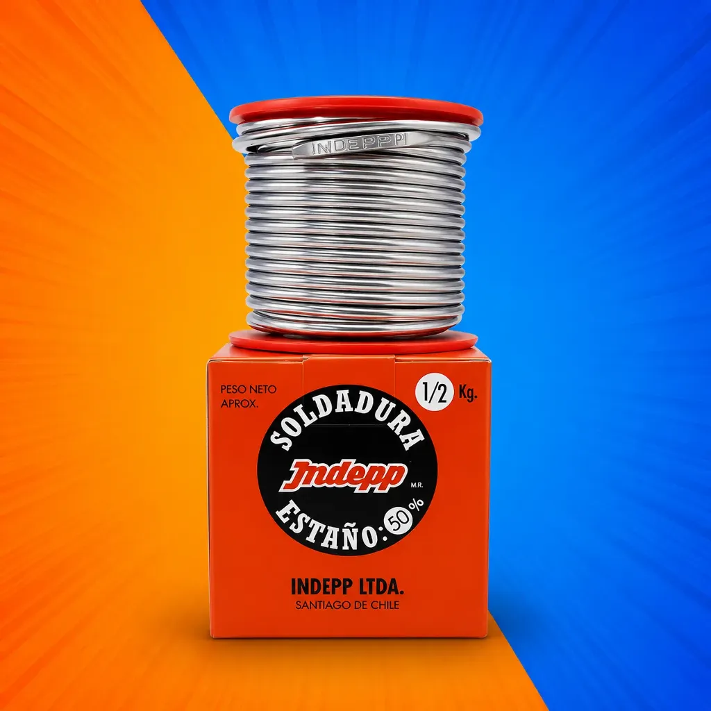 SOLDADURA 50% 1/8" CARRETE 1/2KG INDEPP