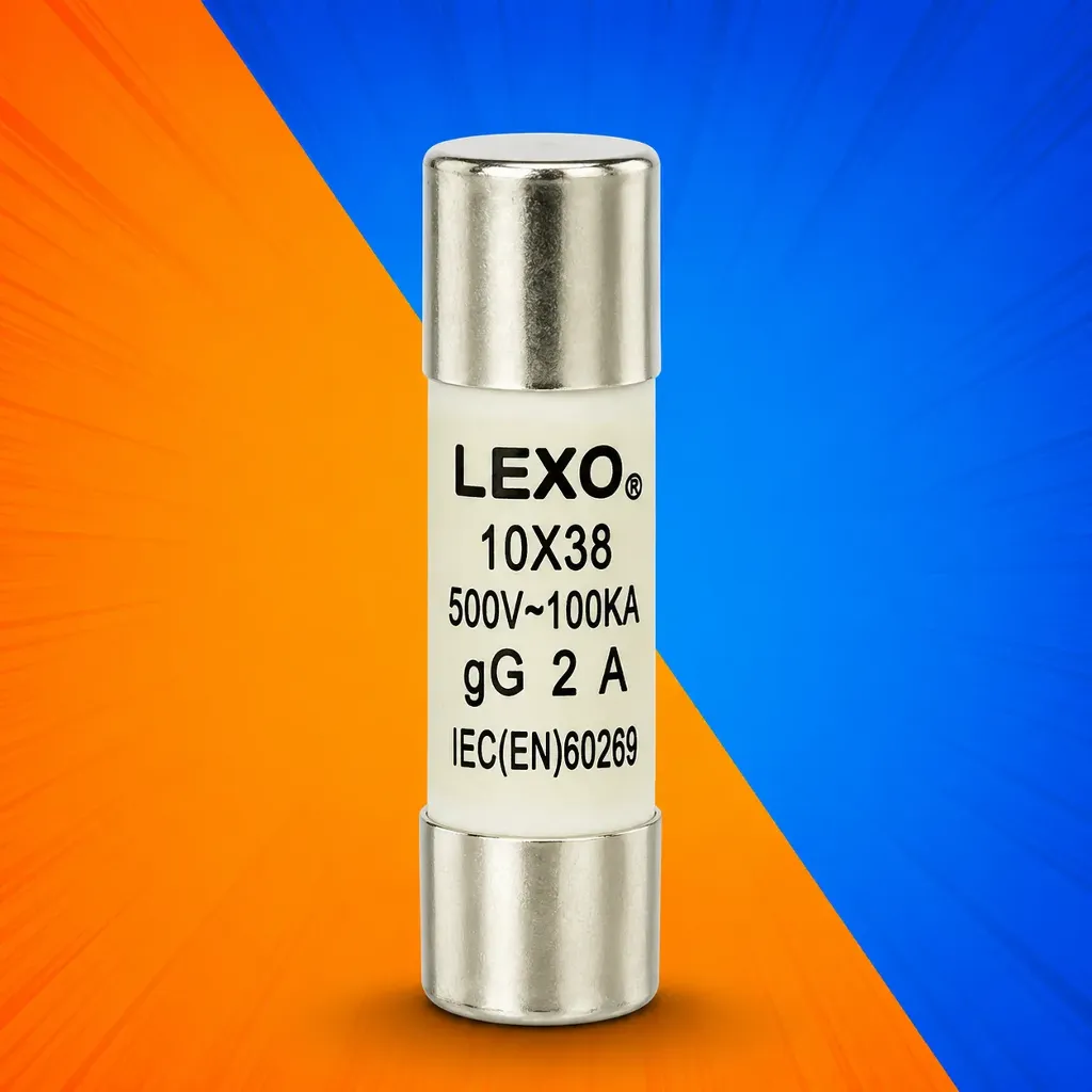 FUSIBLE CILÍNDRICO 10X38MM 2A LEXO
