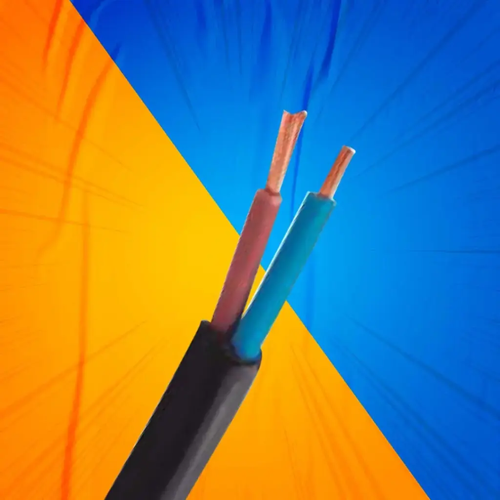 [5000CO2079] CABLE H05VV-F 2X1 MM2 600V NEGRO MEC