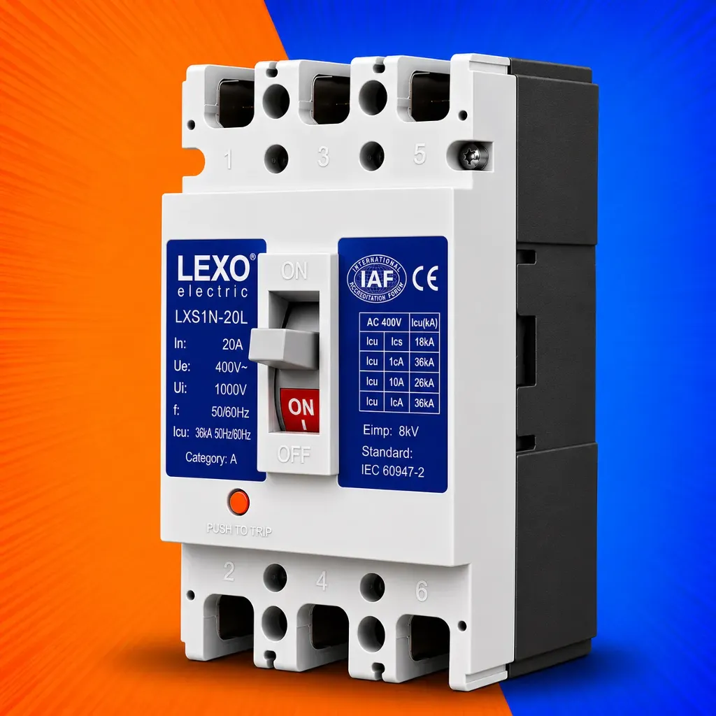 INTERRUPTOR CAJA MOLDEADA FIJO 3X20A 25KA LEXO