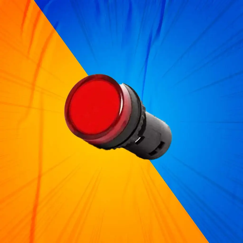 LÁMPARA PILOTO ROJO 22MM 220V AC ENERLUX