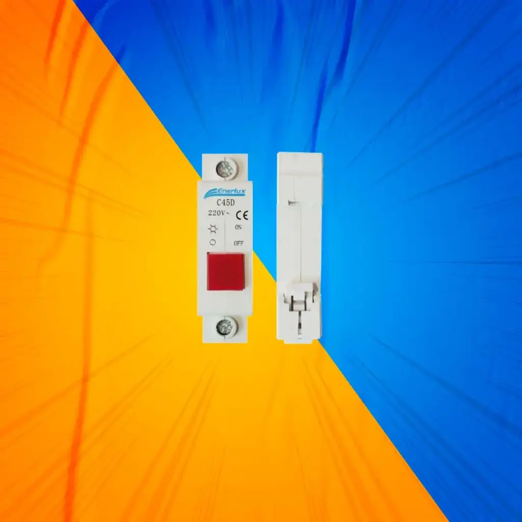 LÁMPARA PILOTO R/DIN 220V ROJO ENERLUX