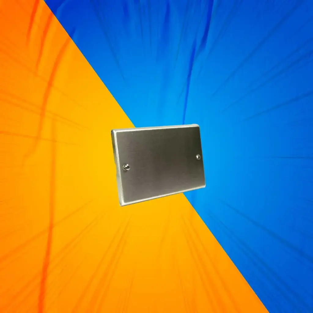 PLACA CIEGA C/T ALUM ANODIZADO SCAME