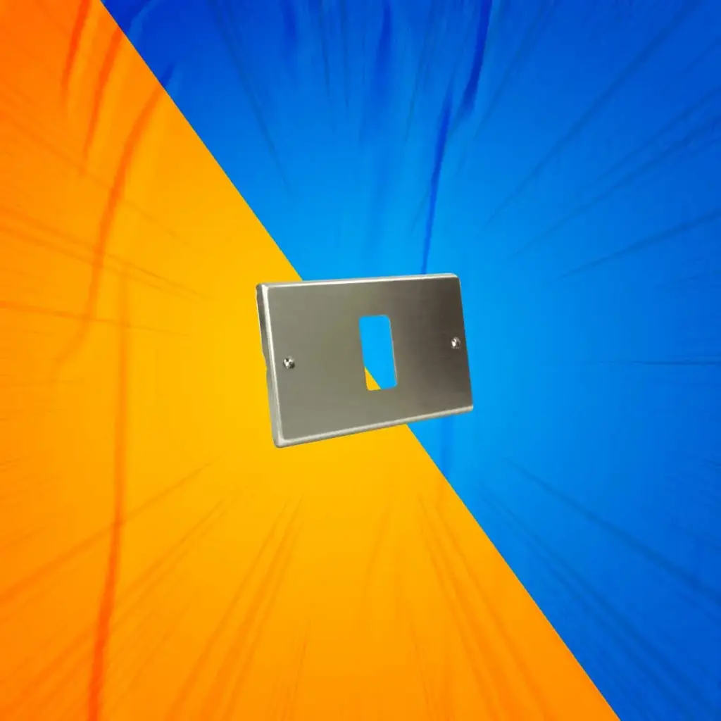 PLACA 1 MOD C/T ALUM ANODIZADO SCAME