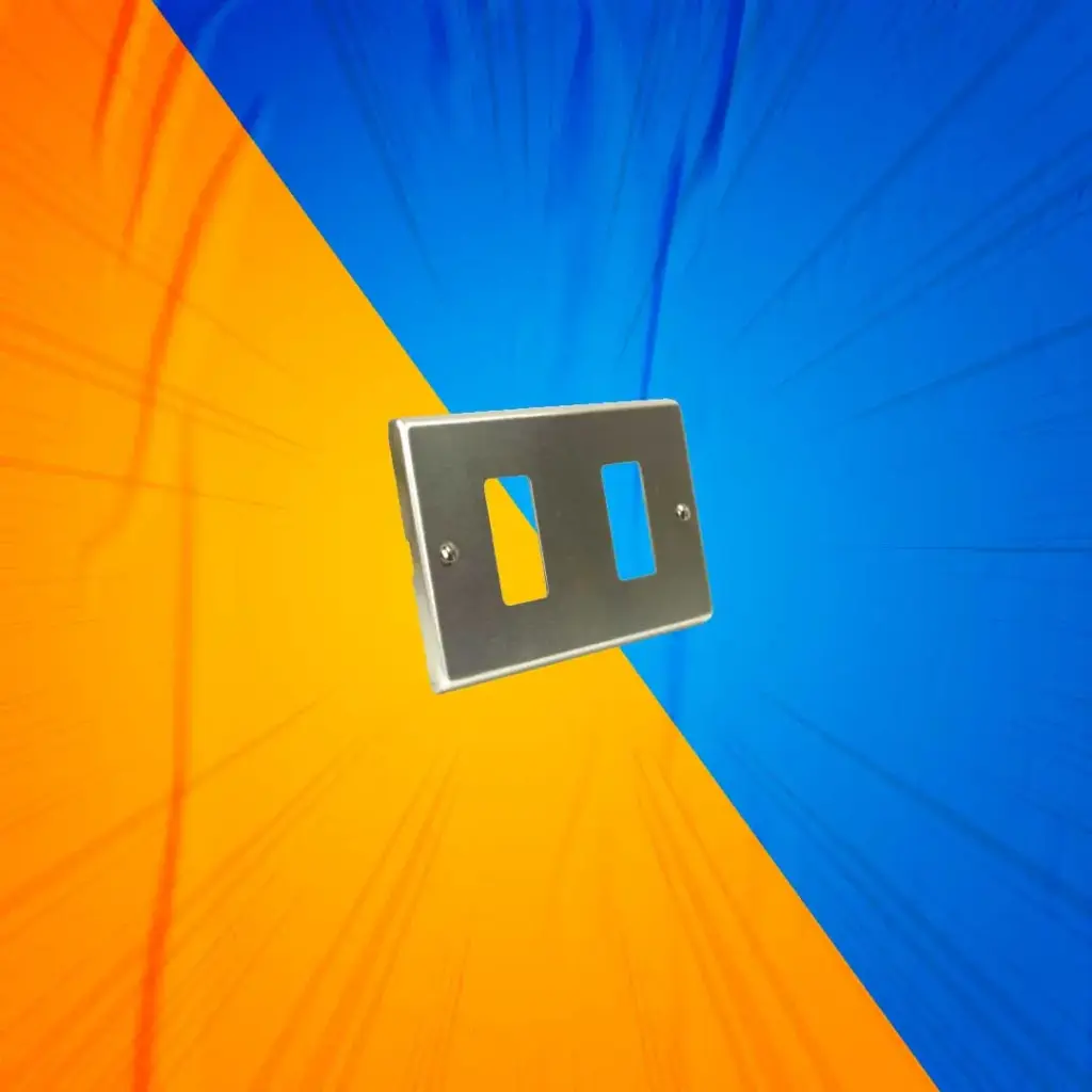 [102.8702.OR] PLACA 2 MOD C/T ALUM ANODIZADO SCAME