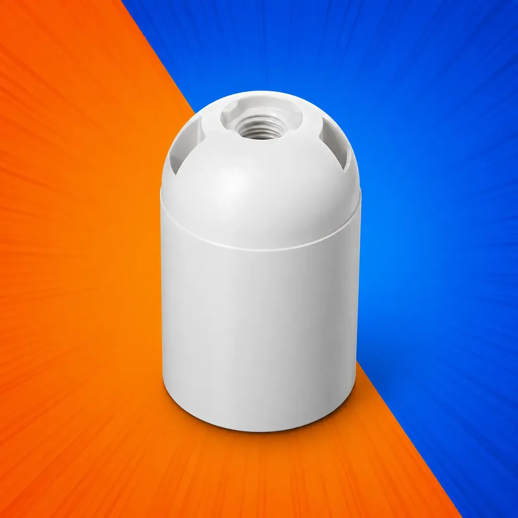 PORTALAMPARA POLIESTER E27 BLANCO ENERLUX