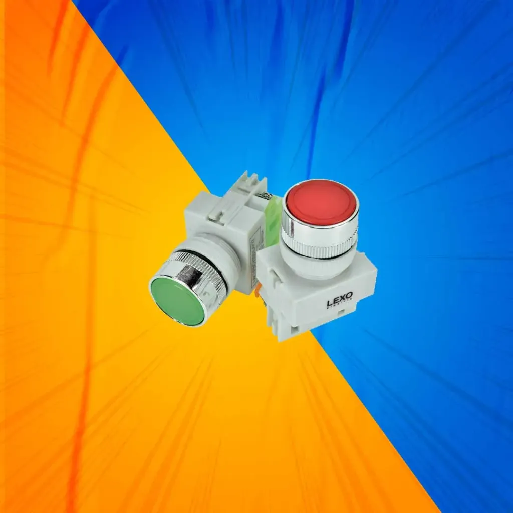 PULSADOR VERDE 1NO 22MM LEXO