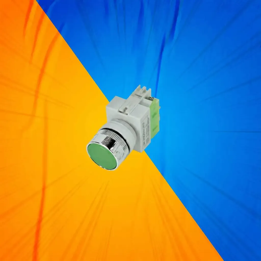 PULSADOR VERDE 1NO 22MM LEXO