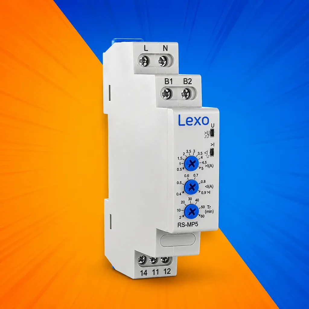 RELÉ PROTECTOR BOMBA 0,5A~5A 220V AC LEXO