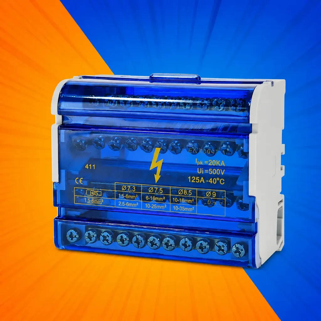 REPARTIDOR TETRAPOLAR 11 POS 125A LEXO