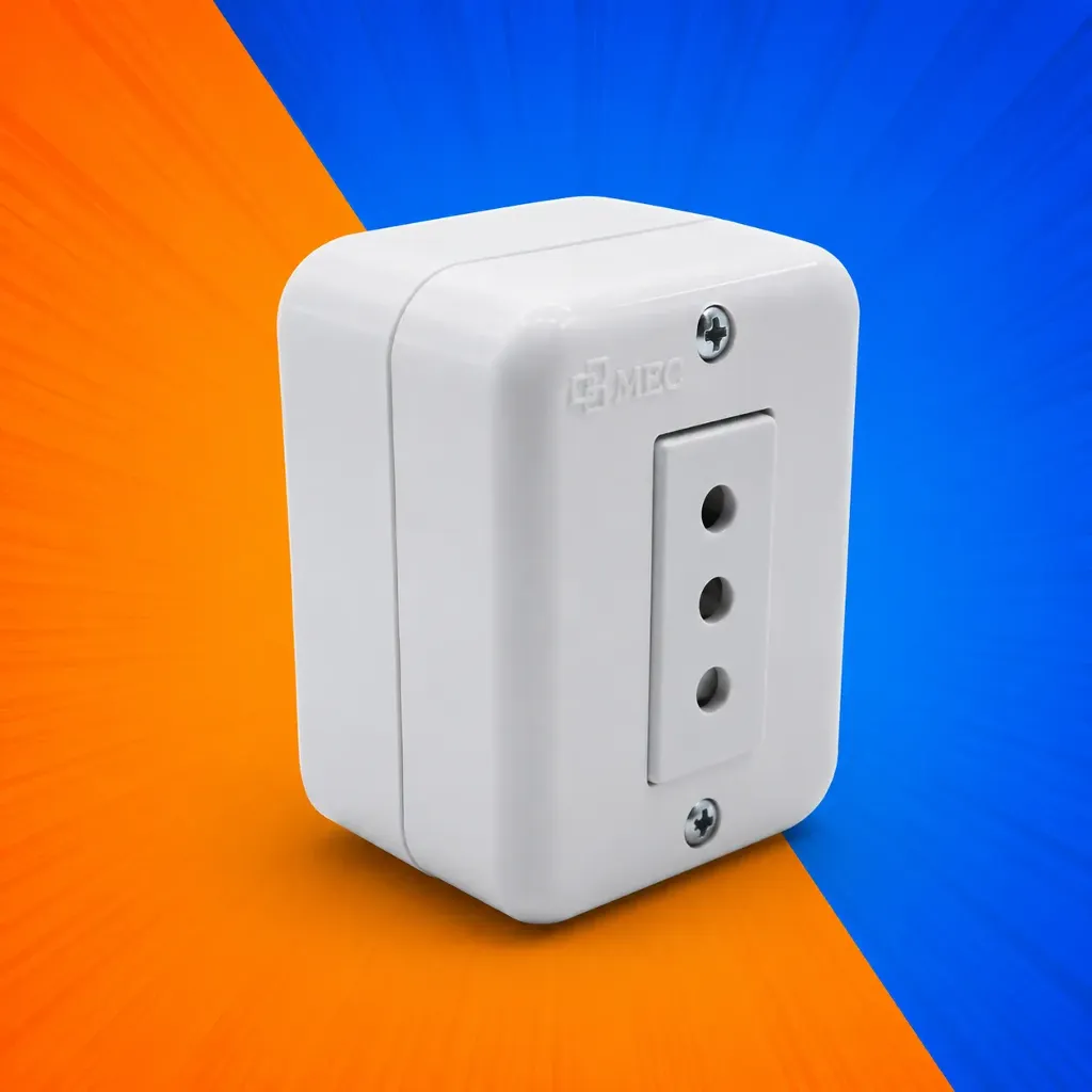 ENCHUFE SIM SPTO 2P+T 10A BLANCO MEC