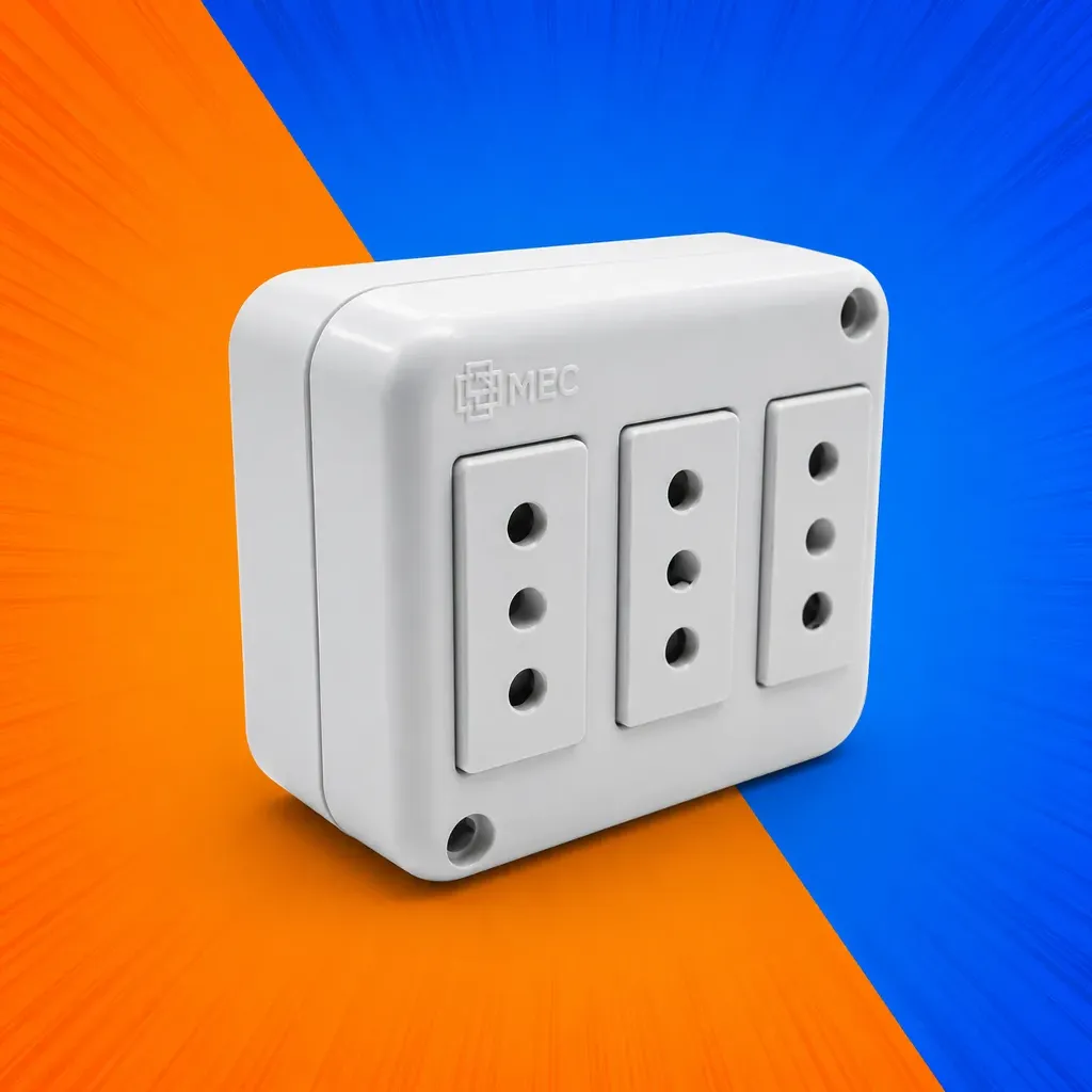 [0200TA0543] ENCHUFE TRI SPTO 2P+T 10A BLANCO MEC