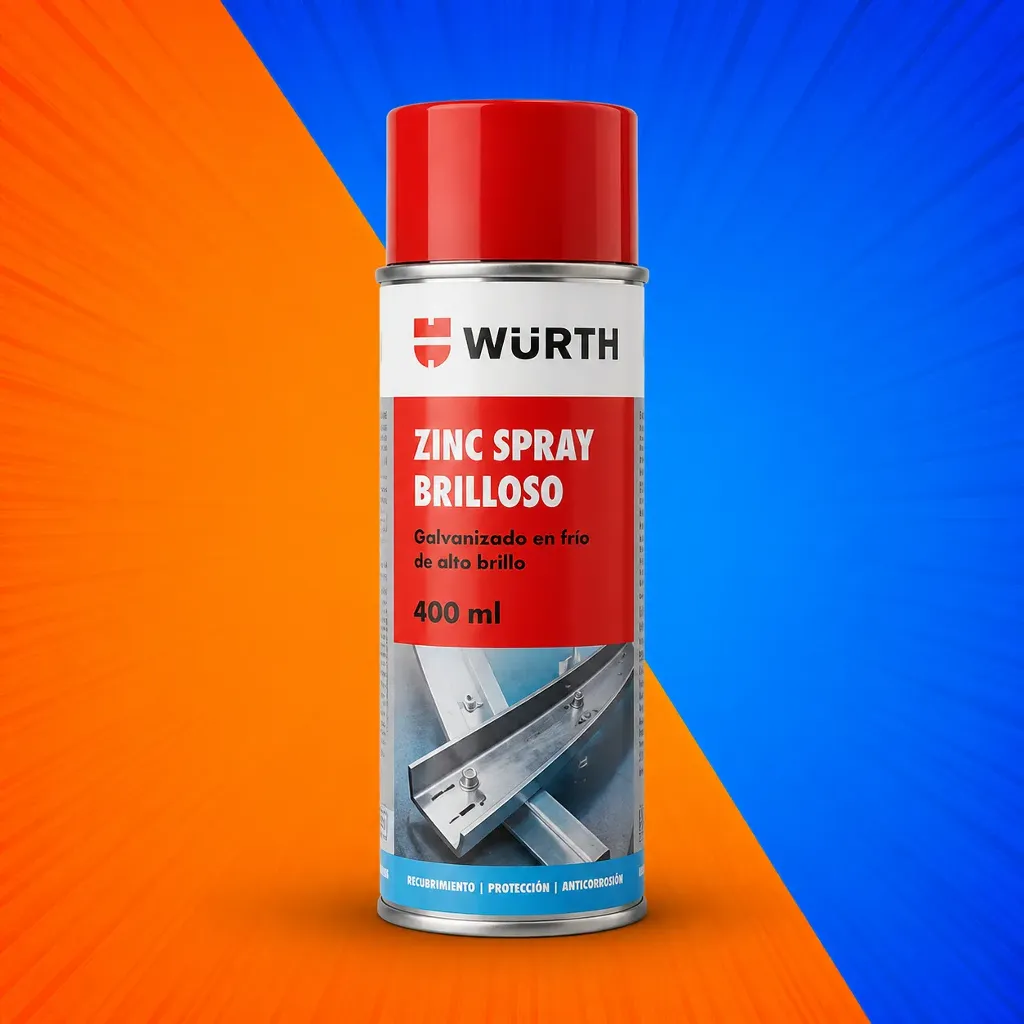 ZINC SPRAY BRILLOSO 400 ML WURTH