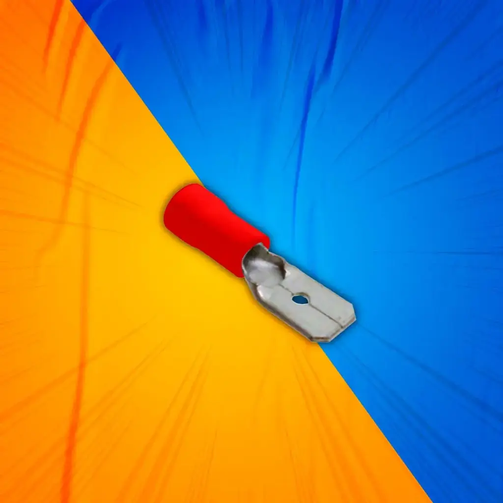 TERMINAL MACHO C/AISL 6,6-7,7MM 22-16AWG ROJO ENERLUX