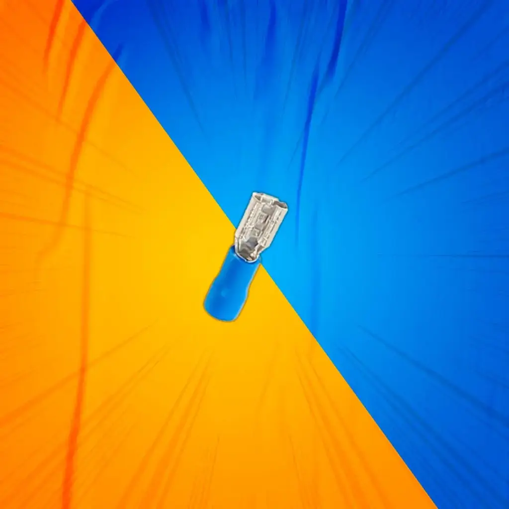 TERMINAL HEMBRA C/AISL. 6,4-7,2MM 16-14AWG AZUL ENERLUX