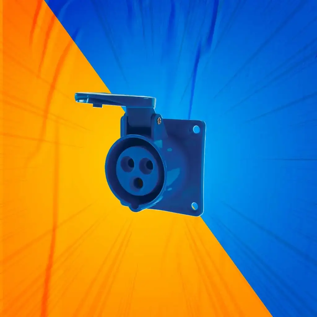 ENCHUFE IND HEM EMB 16A 2P+T 220V  IP44 LEXO