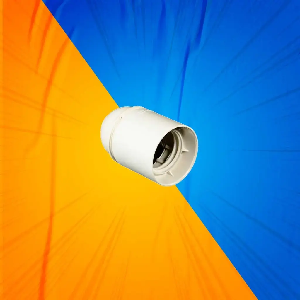 [5000PR0411] PORTALAMPARA E27 POLIESTER BLANCO MEC