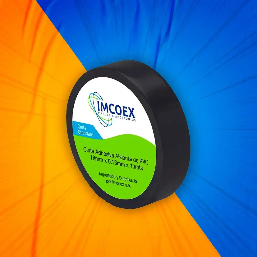 CINTA PVC 10M NEGRA IMCOEX