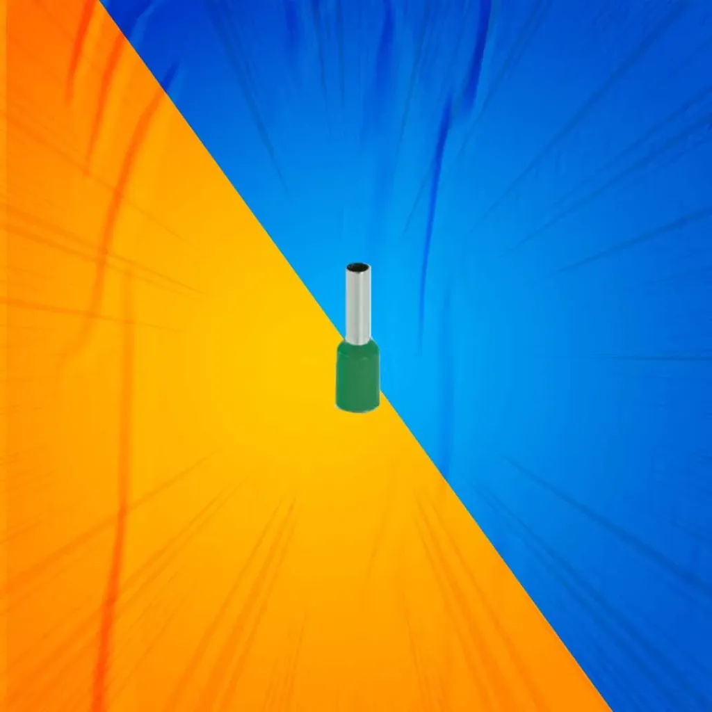 FERRUL 6 MM2 10 AWG VERDE 100U LEXO