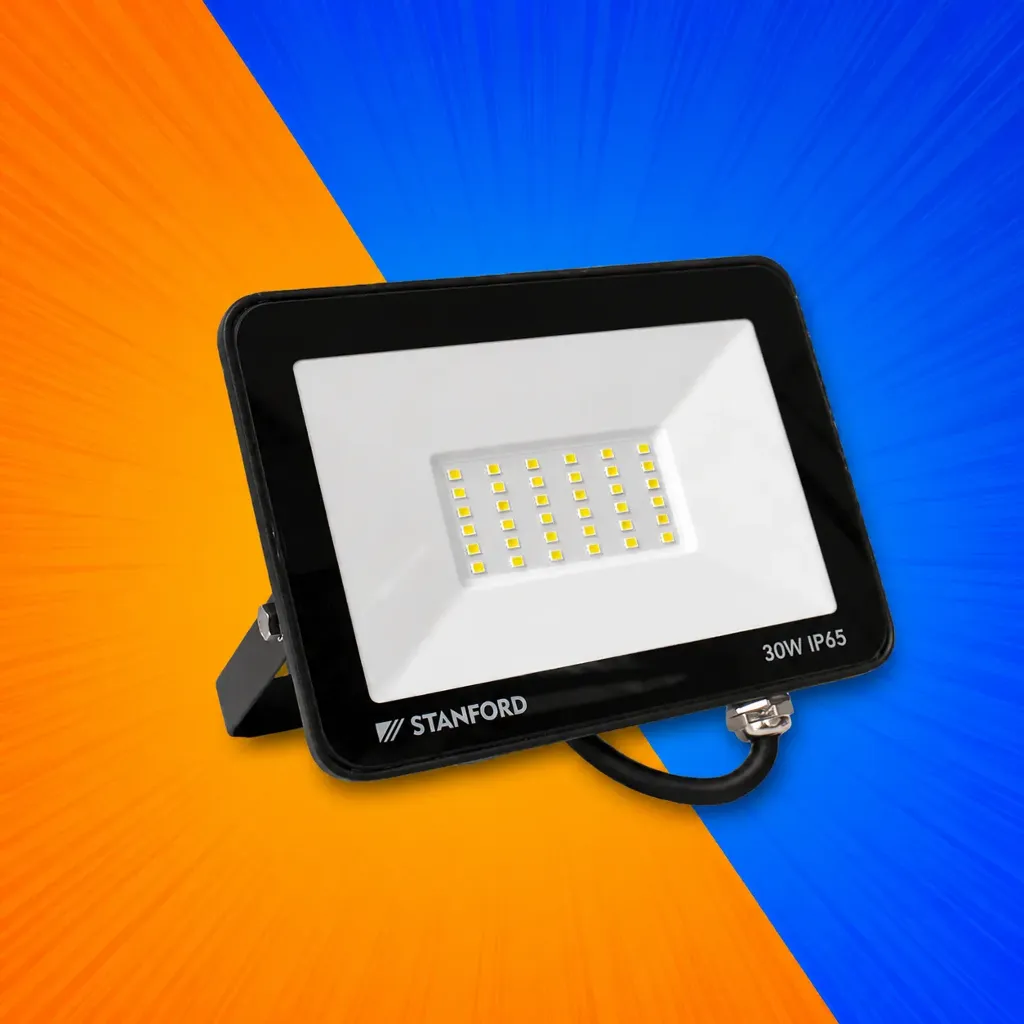 PROYECTOR LED 30W 6500K IP65 NEGRO STANFORD