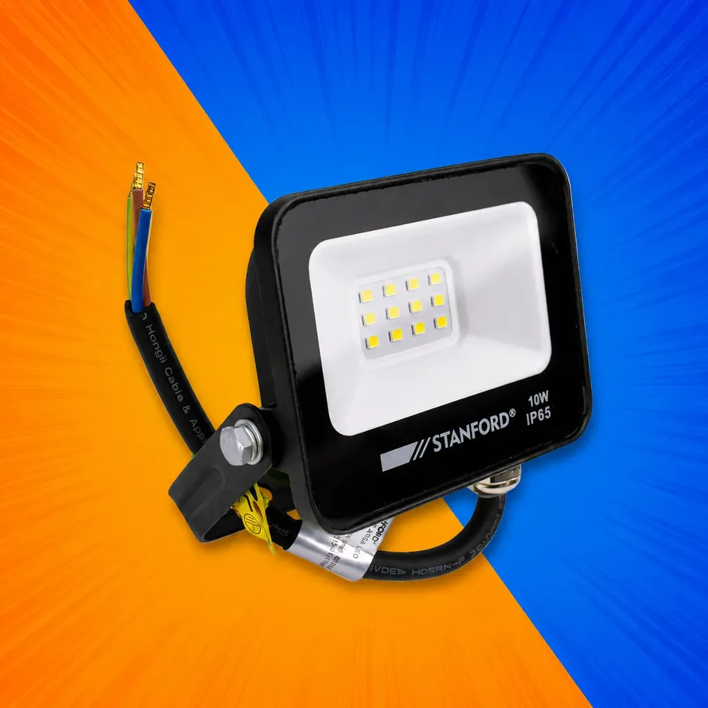 PROYECTOR LED 10W 6500K IP65 NEGRO STANFORD
