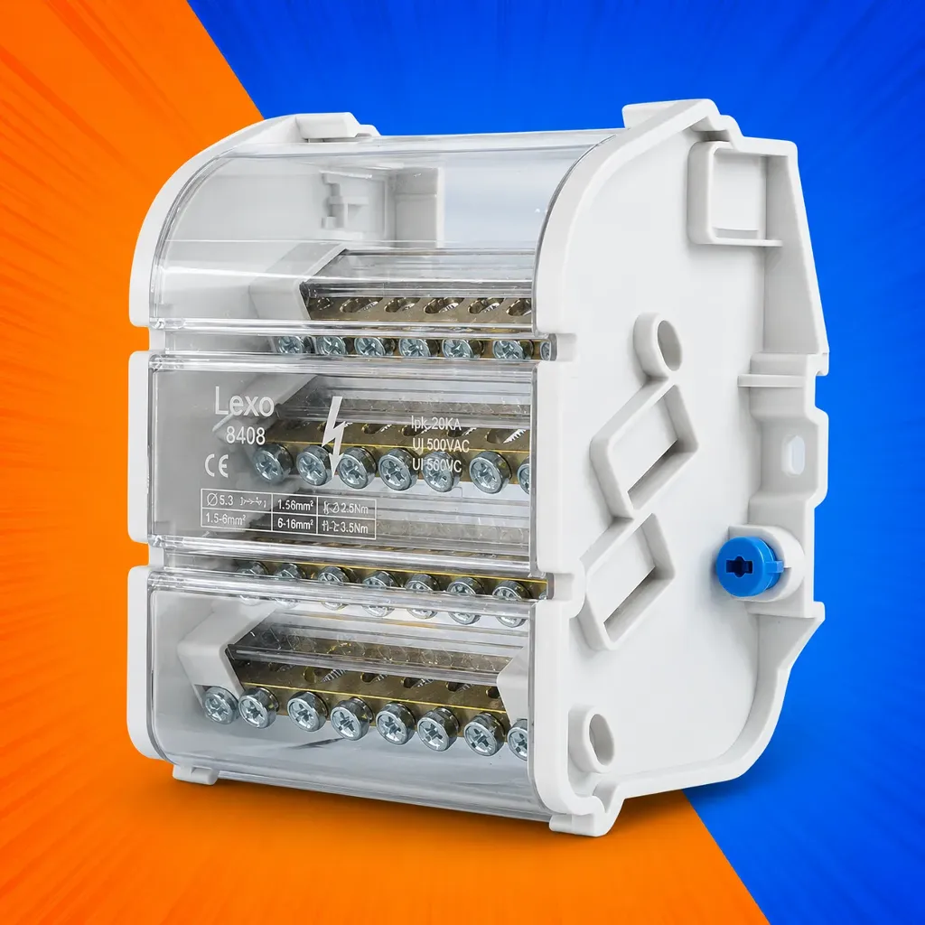 REPARTIDOR TETRAPOLAR 08 POS 160A LEXO