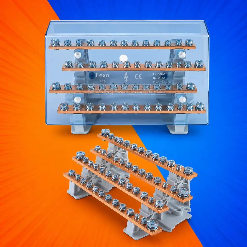 REPARTIDOR TETRAPOLAR 13 POS 400A LEXO