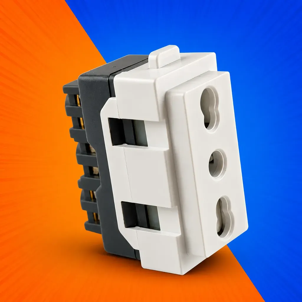 MÓDULO ENCHUFE 2P+T 10/16A BLANCO MEC