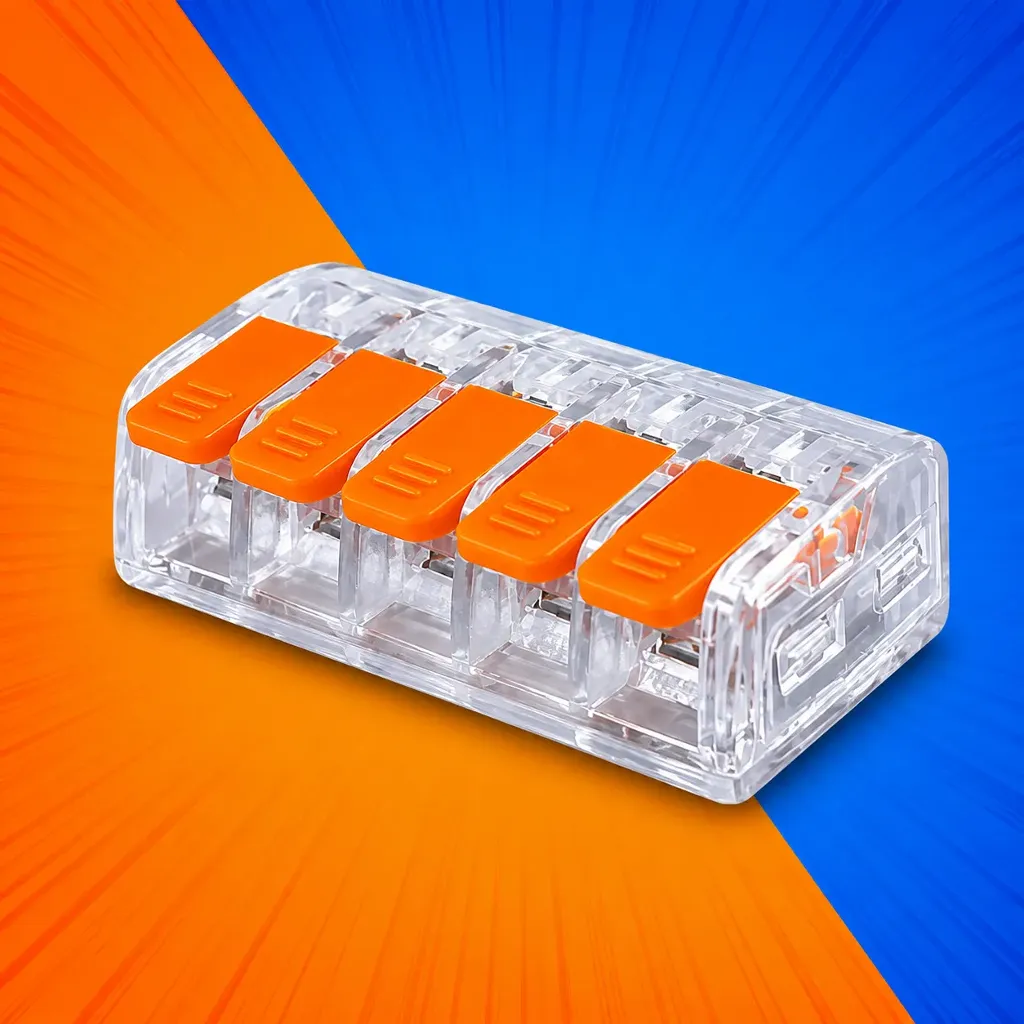 CONECTOR 1 POLO 5 SALIDA 0,5-4MM 41A UL LEXO