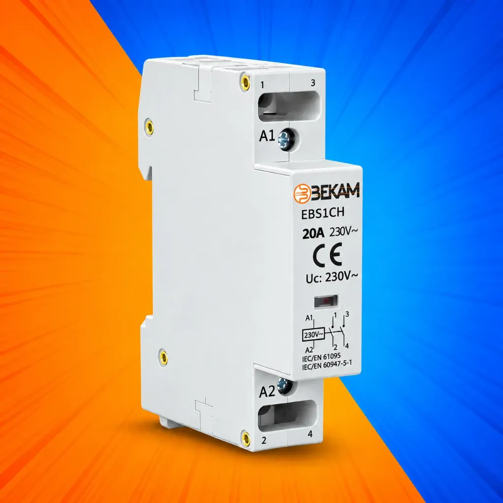 [GY0072] CONTACTOR MODULAR R/DIN 20A 230V 2NO IP20 BEKAM