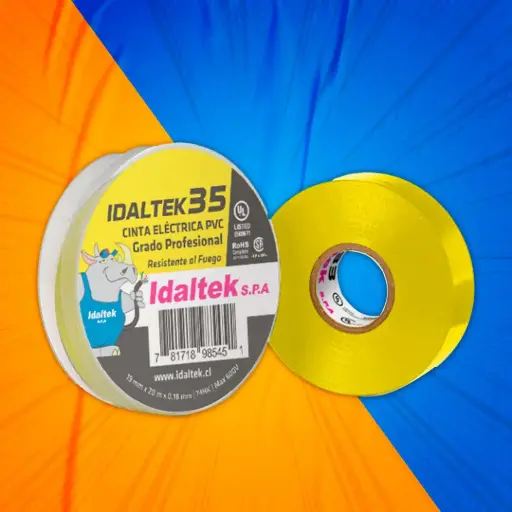 [035020-8] CINTA 35 19MM 20M AMARILLA IDALTEK