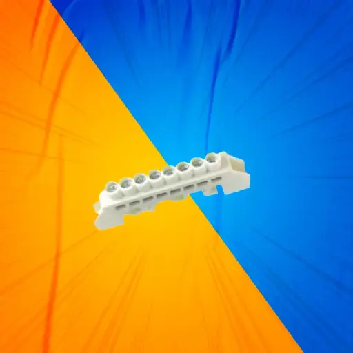 [300522] BARRA CONEXION R/DIN 6P 6MM BLANCA ENERLUX