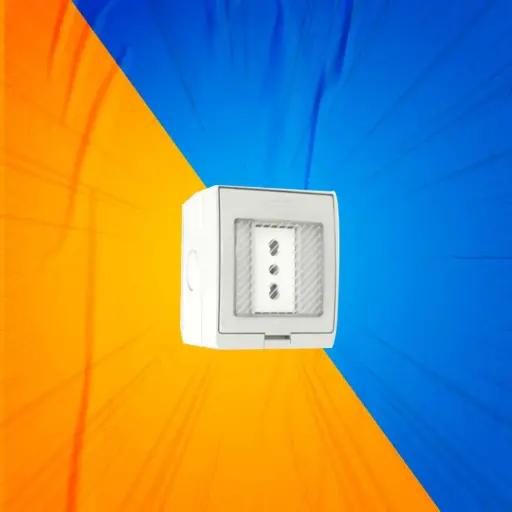 [5325304] HIDROBOX IP55 ENCHUFE SIM 10/16A 250V BLANCO LEXO