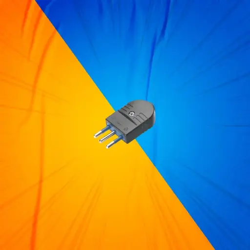 [104.4001/N] ENCHUFE MAC VOL 2P+T 10A 250V NEG LH SCAME